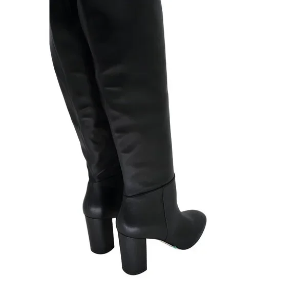 Vince Bexley Leather Knee High Boots Black Women's Shoes Size 9.5